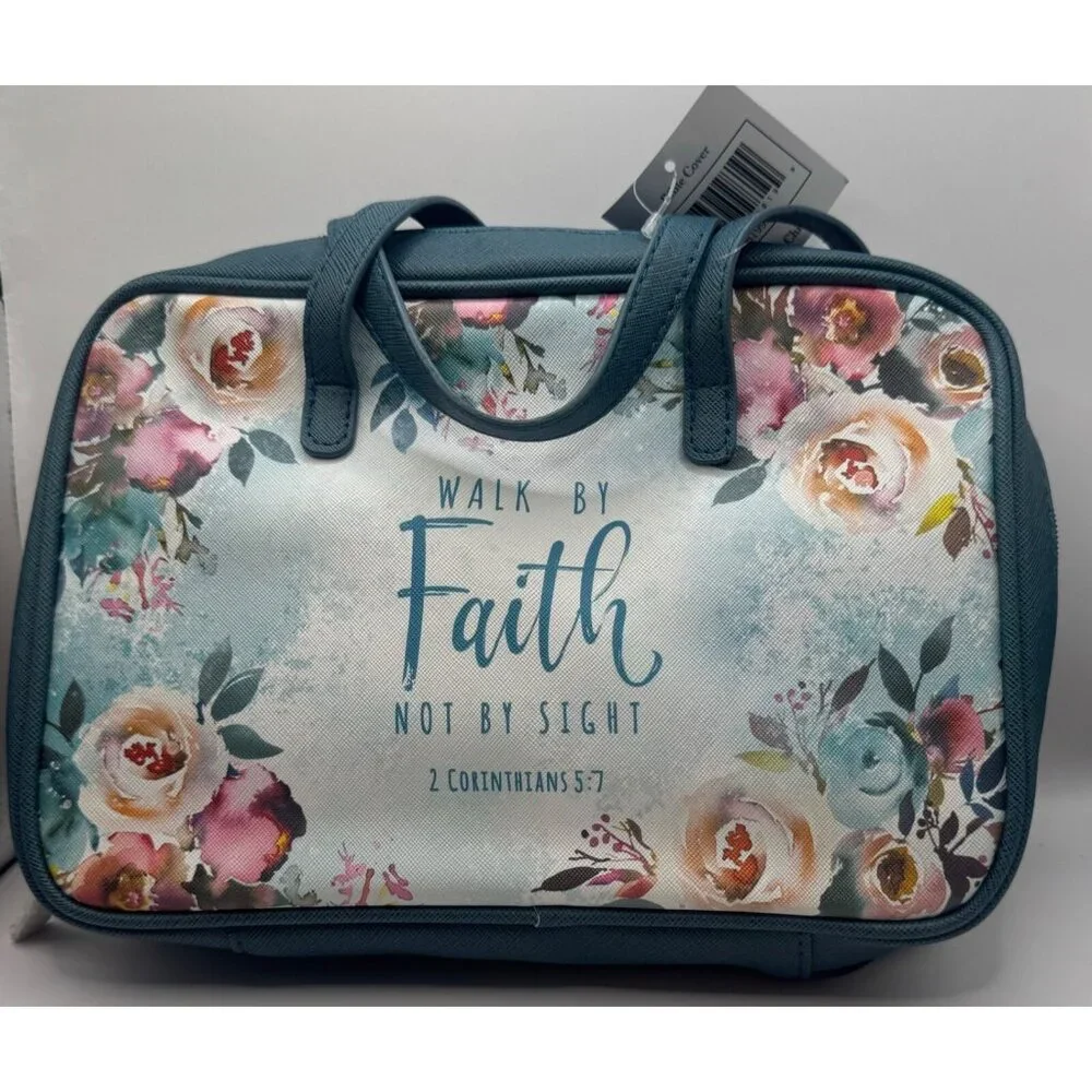 decorative cover Bible cover with handle and inside pockets